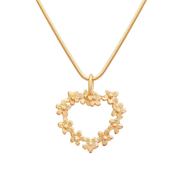 FÖRGÄT MIG EJ HJÄRTA 18K halsband - Guldviva Jewellery
