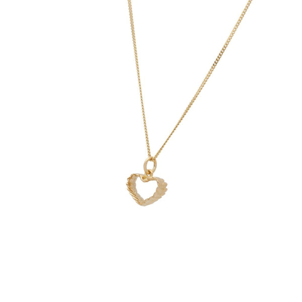 RÅGHJÄRTA S 18K halsband - Guldviva Jewellery