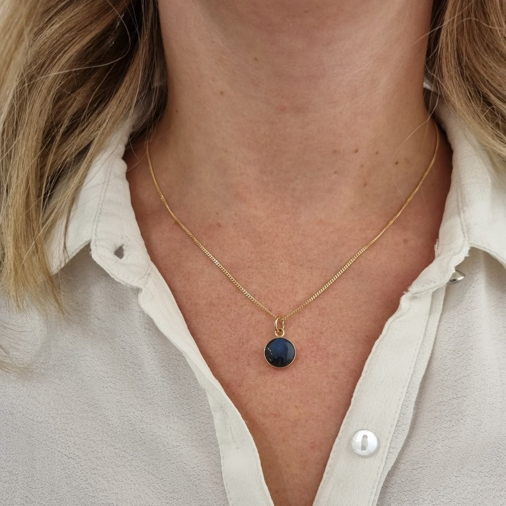 BASIC SPEKTROLIT 18K halsband - Guldviva Jewellery