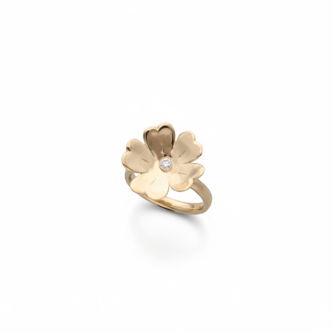 GULLVIVA 18K Ring mit Diamant