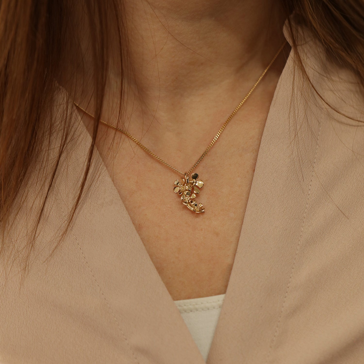 ÄPPELBLOM 18K S halsband - Guldviva Jewellery