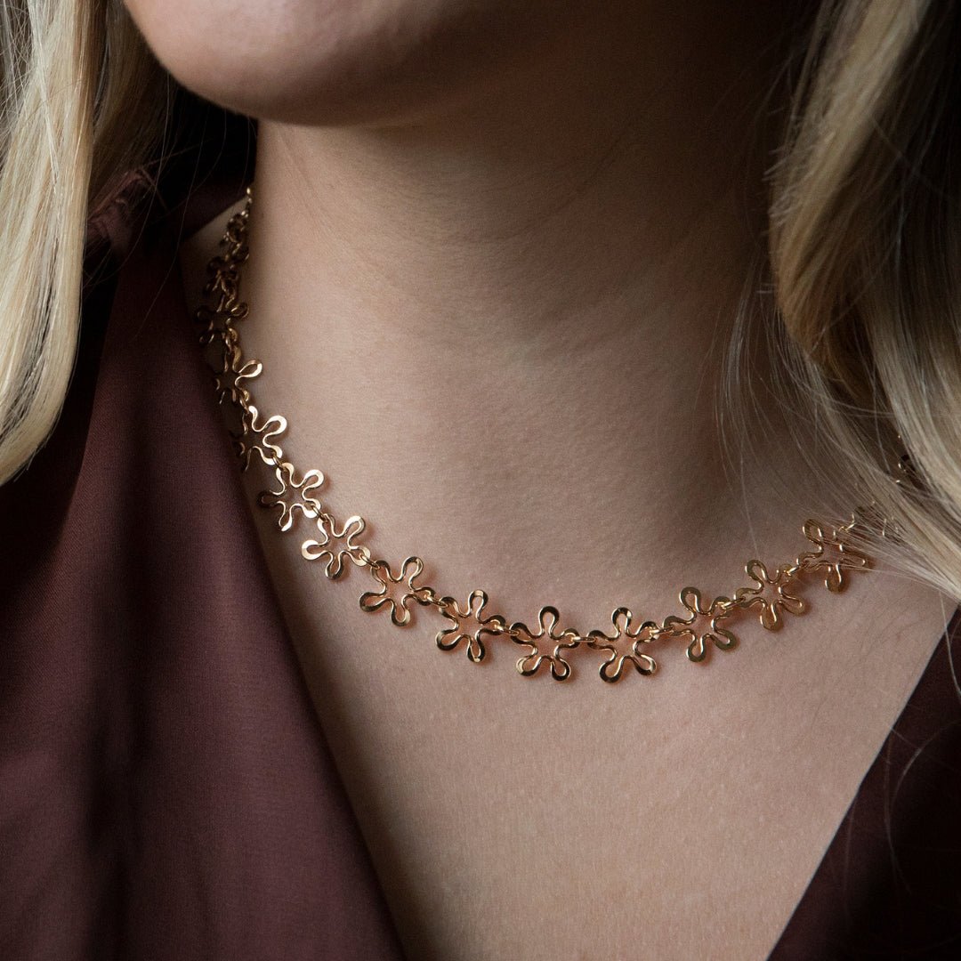 BLOMMAN™ 18K collier exklusiv - Guldviva Jewellery