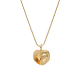 BLÅMUSSLA HJÄRTA L 18K halsband - Guldviva Jewellery