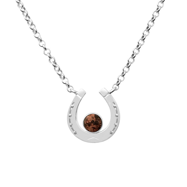 HÄSTSKO GRANIT halsband - Guldviva Jewellery