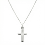 LINES cross necklace