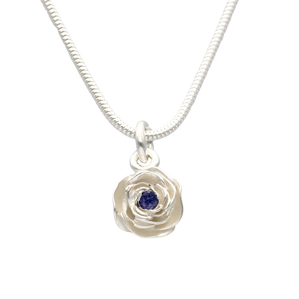 ROS halsband med Kordierit från Lappland - Guldviva Jewellery