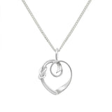 RÅBANDSKNOP (Kreuzknoten) HERZ S Collier