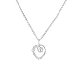 RÅBANDSKNOP HJÄRTA XS halsband - Guldviva Jewellery