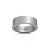 RING Rektangulär 18k vitguld 6 mm - Guldviva Jewellery