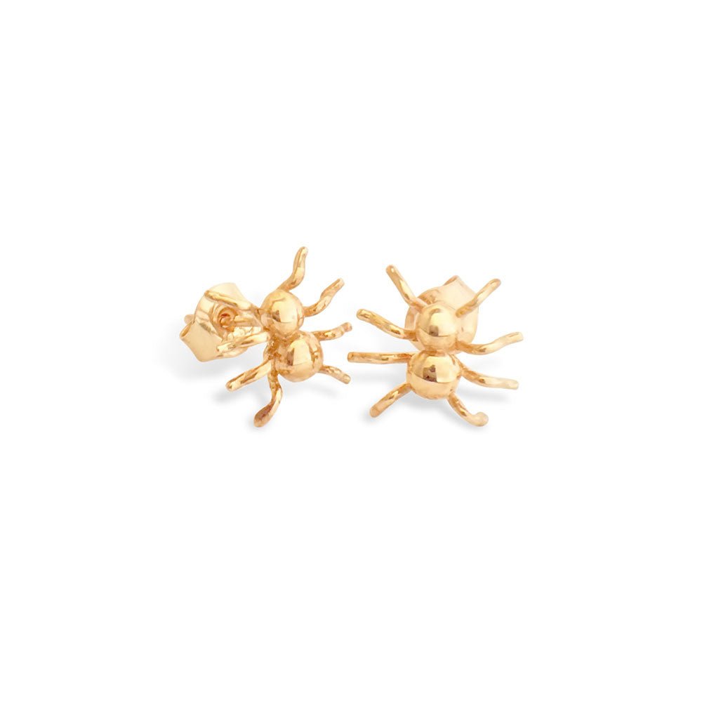 SPINDEL 18K örhängen på stift - Guldviva Jewellery