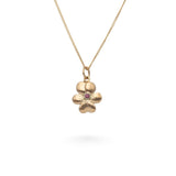 VIOL S 18K halsband med granat - Guldviva Jewellery