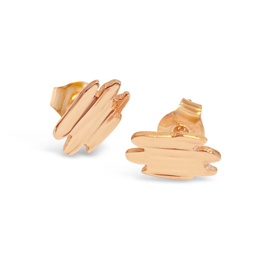 ALANDICA 18K örhängen på stift - Guldviva Jewellery