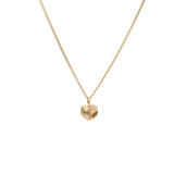 BLÅMUSSLA HJÄRTA XS 18K halsband - Guldviva Jewellery