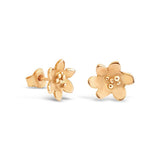 BLÅSIPPA 18K örhängen på stift - Guldviva Jewellery