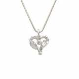 HAVET HEART necklace with cubic zirconia