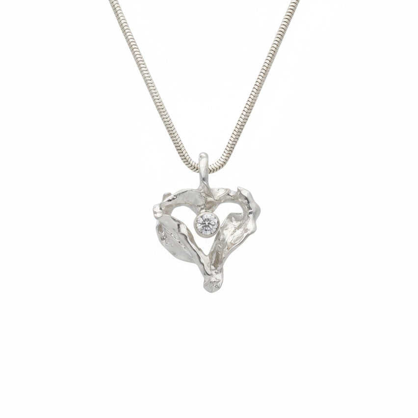 MEER HERZ Halsband mit kubischem Zirkonia
