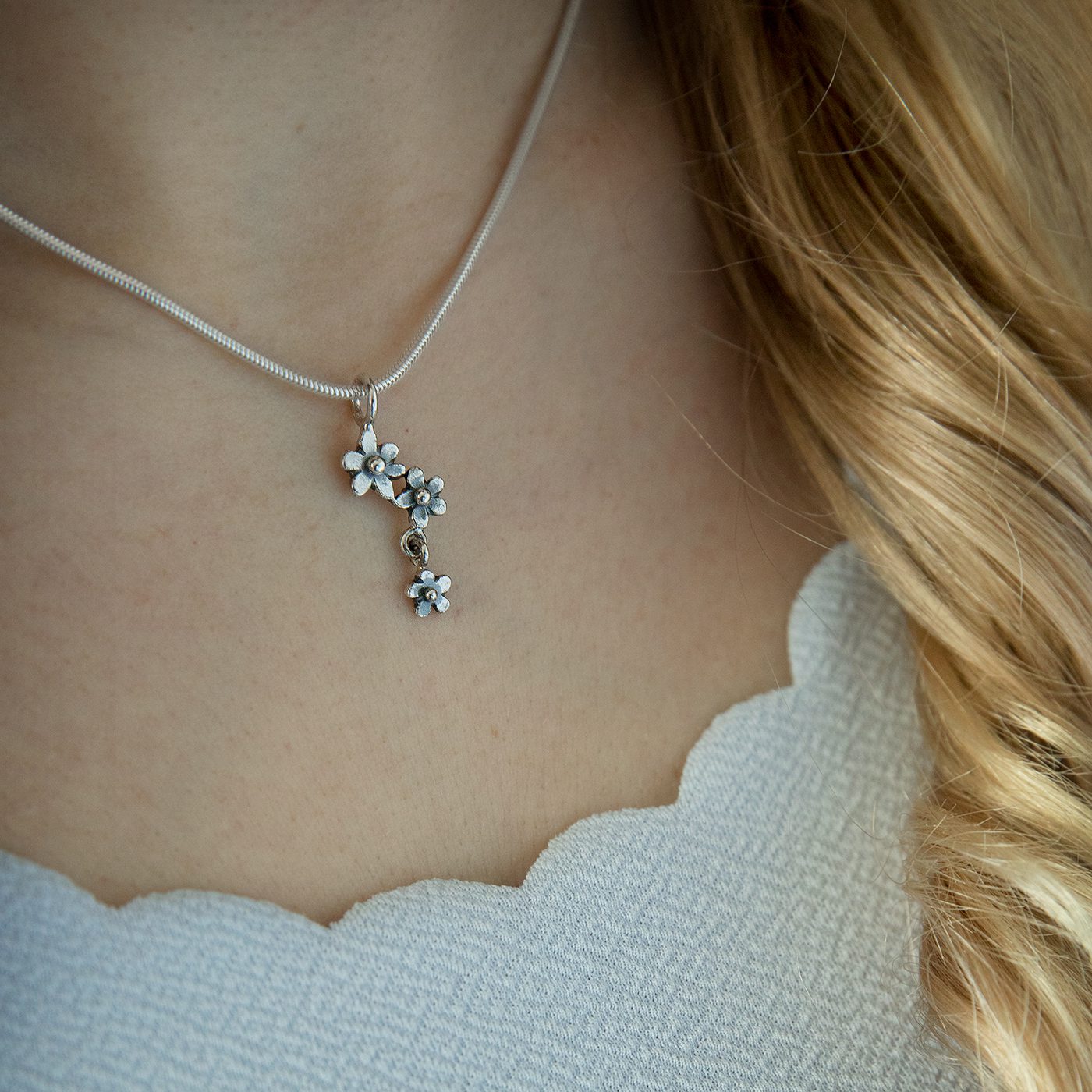 FÖRGÄT MIG EJ halsband - Guldviva Jewellery
