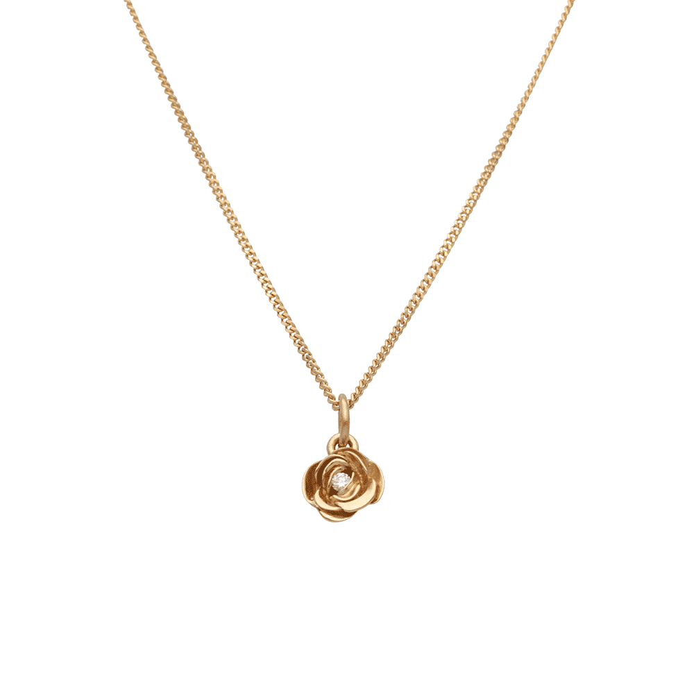 ROS S 18K med diamant - Guldviva Jewellery
