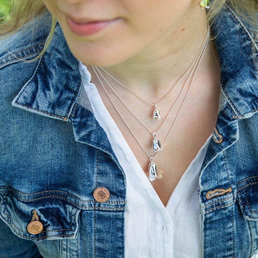 BLÅKLOCKA L halsband - Guldviva Jewellery