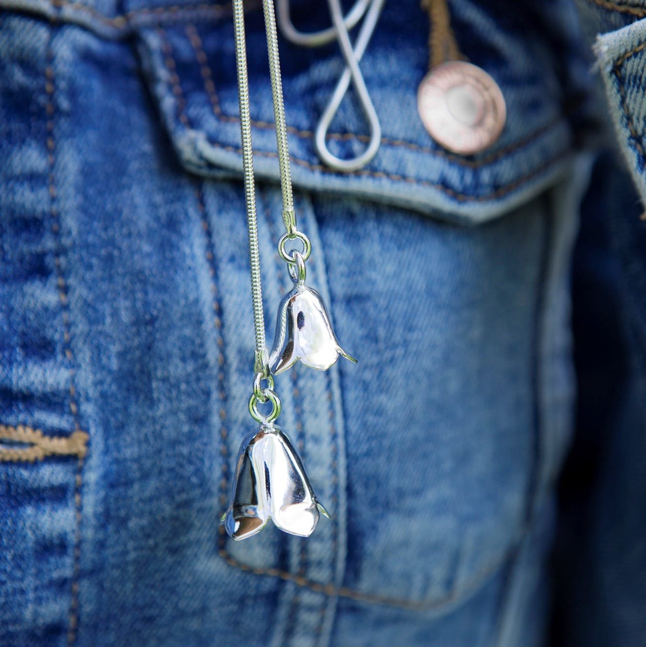 BLÅKLOCKA Fest halsband - Guldviva Jewellery