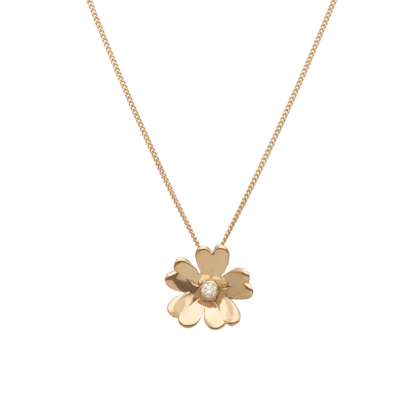 GULLVIVA 18K halsband med diamant - Guldviva Jewellery