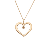 HJÄRTLIG L 18K halsband med granat från Lappland - Guldviva Jewellery