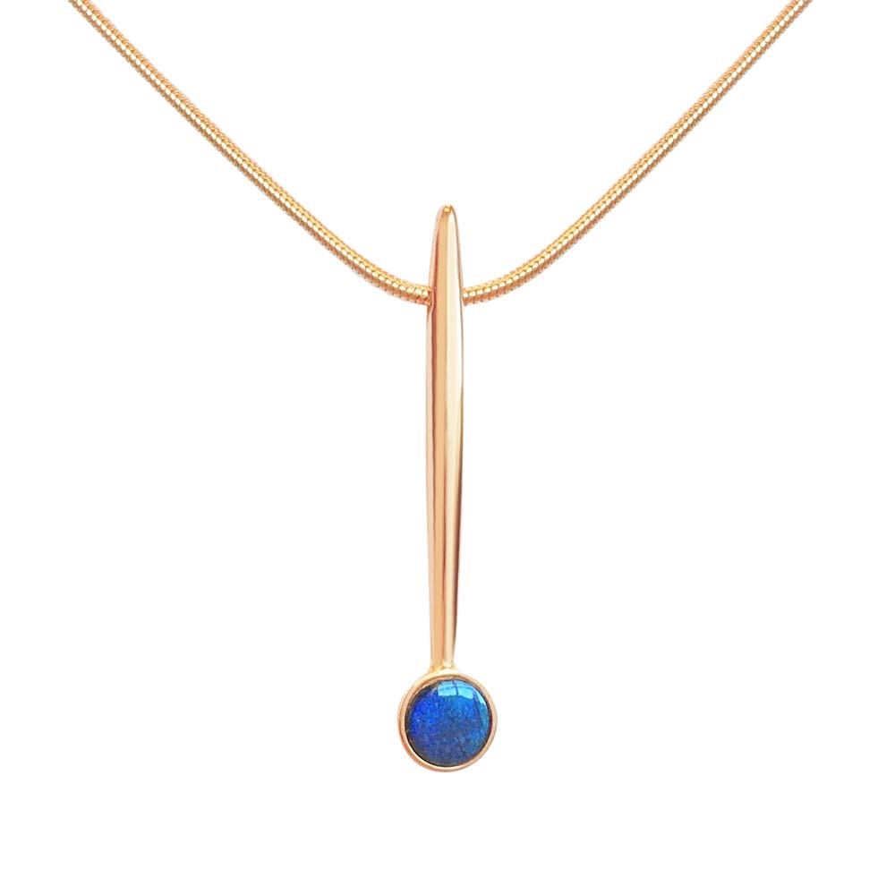 PEAK SPEKTROLIT 18K halsband - Guldviva Jewellery