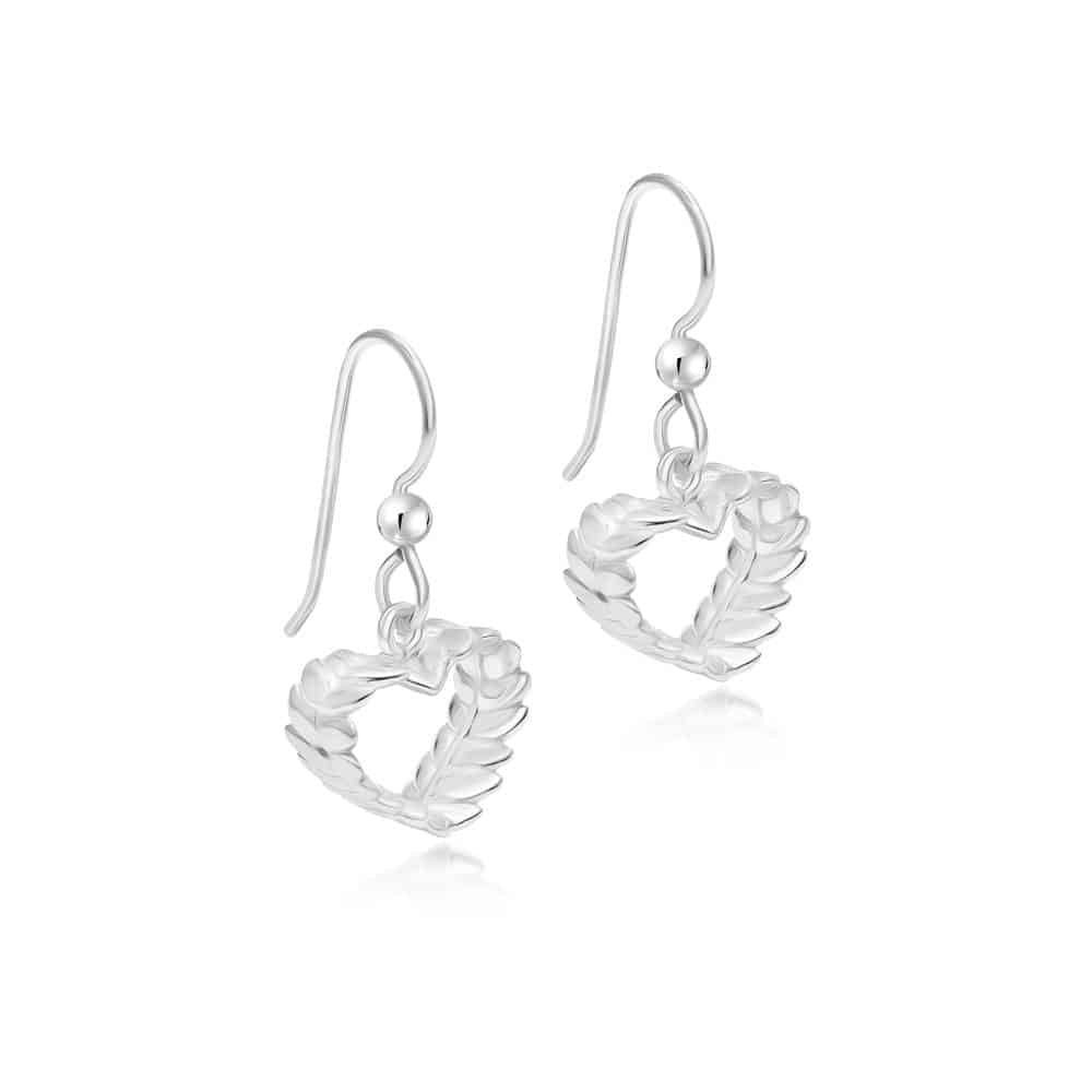 RÅGHJÄRTA örhängen på krok - Guldviva Jewellery