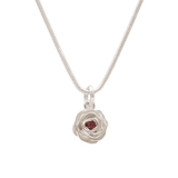 ROS halsband med granat från Lappland - Guldviva Jewellery
