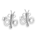 SAGA örhängen på stift - Guldviva Jewellery