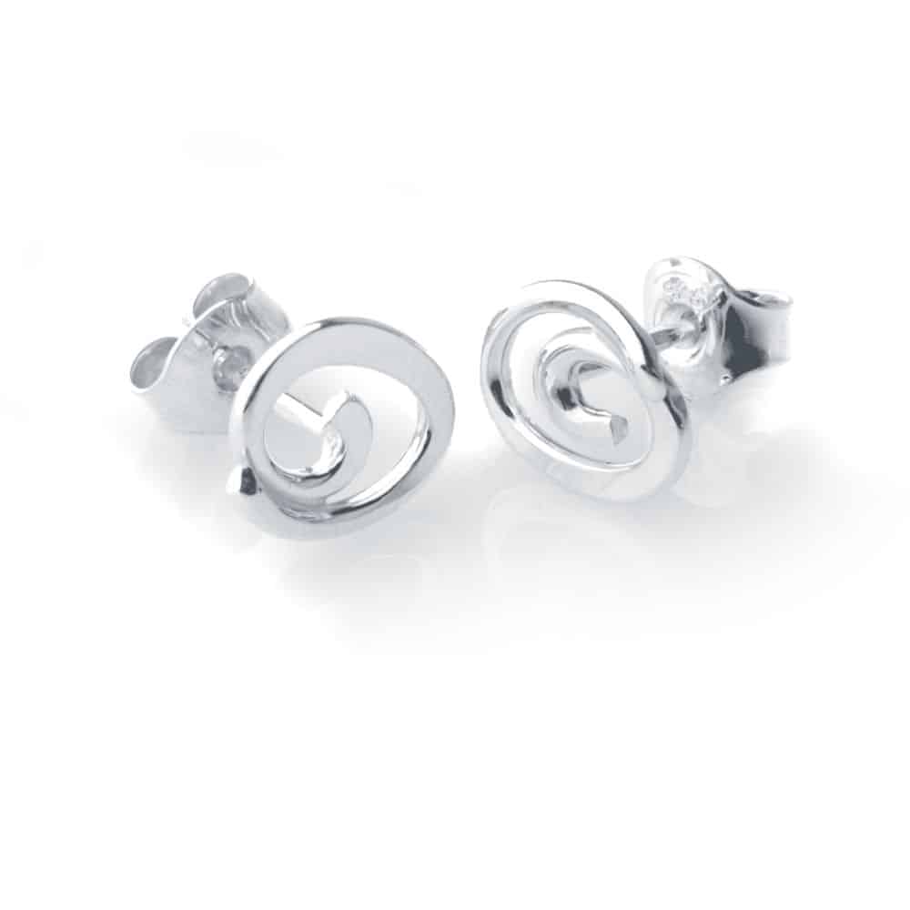 SNURR örhängen på stift - Guldviva Jewellery