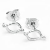 SVALL örhängen på stift - Guldviva Jewellery