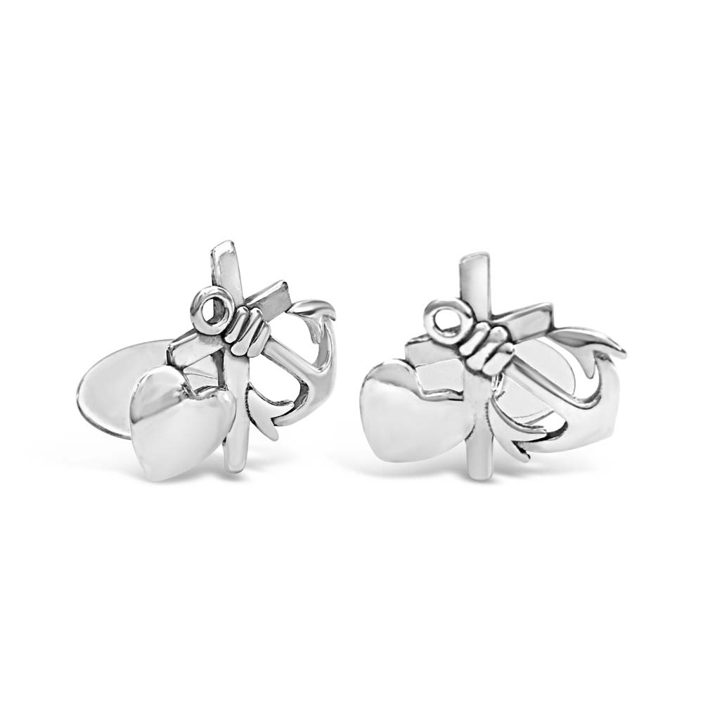 TRO HOPP & KÄRLEK manschettknapp - Guldviva Jewellery