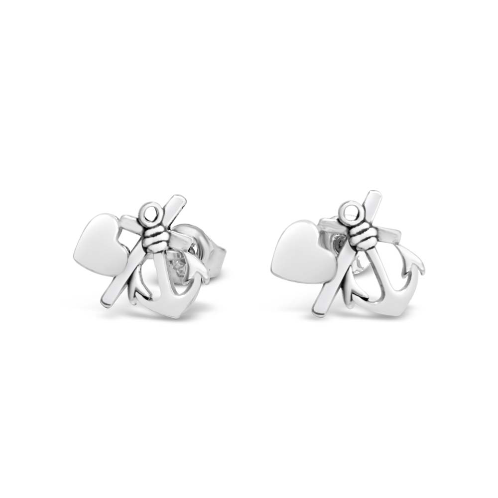 TRO HOPP & KÄRLEK örhängen på stift - Guldviva Jewellery